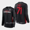 hurricanes jesper fast black authentic pro 2023 nhl stadium series t shirt