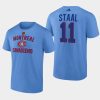 hurricanes jordan staal blue wheelhouse reverse retro 2.0 t shirt