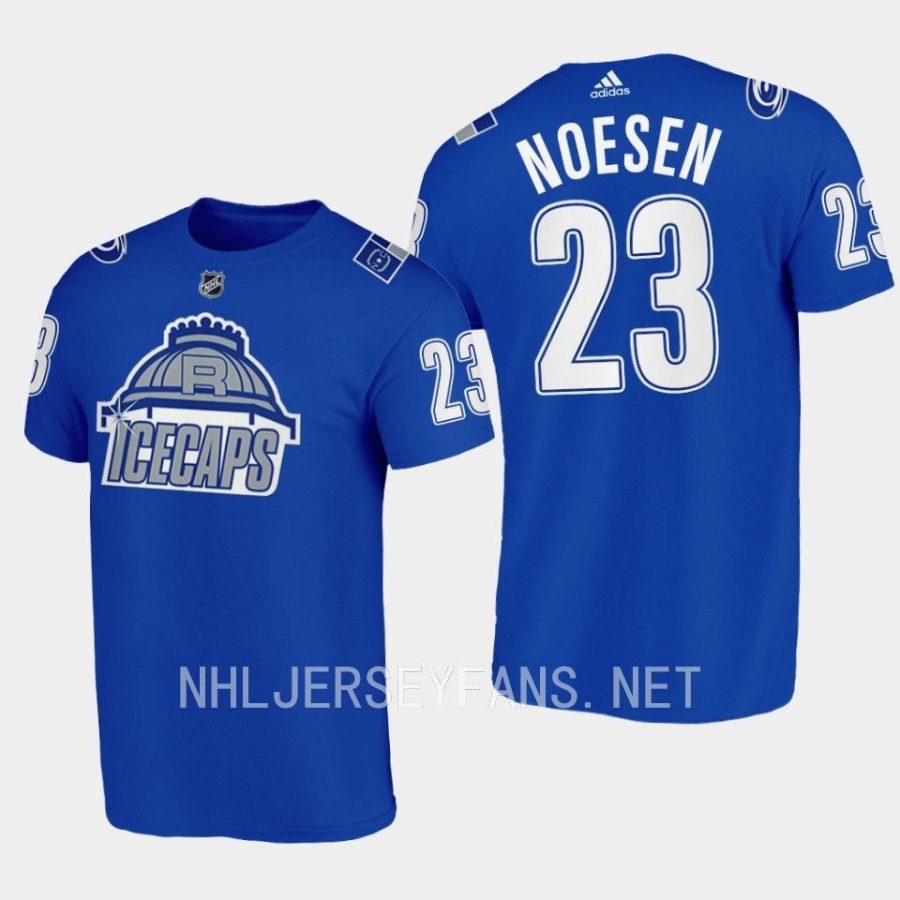 hurricanes stefan noesen blue honor icecaps north carolina night t shirt