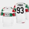 italy hockey luca frigo 2022 iihf world championship home jersey white