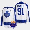 john tavares maple leafs white memorial borje patch classic jersey