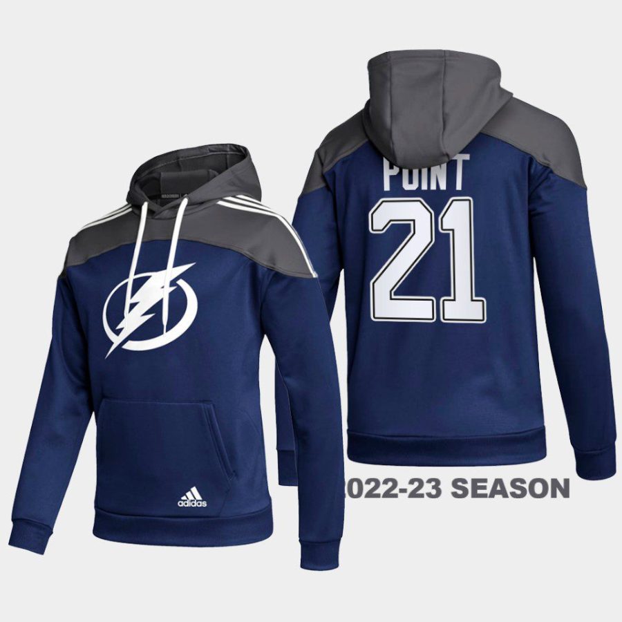 lightning brayden point blue stylish aeroready pullover hoodie