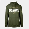 lightning men olive podium fleece pullover hoodie