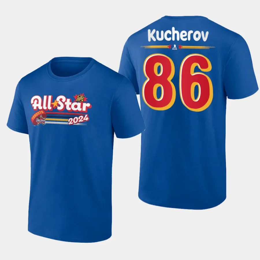 lightning nikita kucherov royal 2024 nhl all star name number t shirt