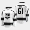 los angeles kings trevor lewis away breakaway player jersey white