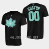 maple leafs custom black indigenous celebration game t shirt