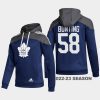 maple leafs michael bunting blue stylish aeroready pullover hoodie