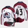 men avalanche darren helm away 2022 central division champions white jersey