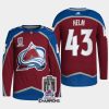 men avalanche darren helm men authentic pro 2022 stanley cup champions burgundy jersey