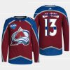 men avalanche valeri nichushkin finland edition 2022 nhl global series burgundy jersey