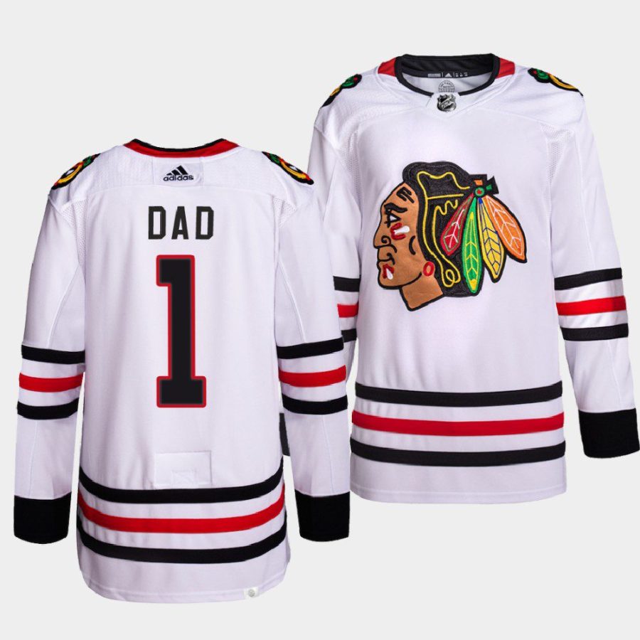 men blackhawks 2022 fathers day gift primegreen white jersey