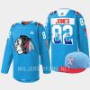 men blackhawks caleb jones 2023 312 chicago birthday city inspired blue jersey