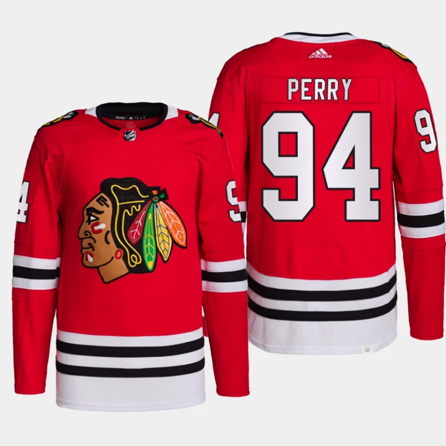 men blackhawks corey perry primegreen home authentic pro red jersey