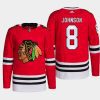 men blackhawks jack johnson home authentic red jersey