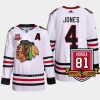 men blackhawks seth jones authentic retirement 81hossa patch white jersey