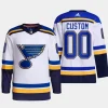 men blues custom primegreen away authentic pro white jersey