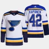 men blues kasperi kapanen primegreen away authentic pro white jersey