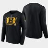 men boston bruins authentic pro core collection black secondary long sleeve t shirt