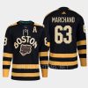 men bruins brad marchand primegreen 2023 winter classic black jersey