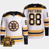 men bruins david pastrnak 2023 24 authentic pro 100th centennial white jersey