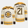 men bruins james van riemsdyk 2023 24 primegreen 100th anniversary authentic player cream jersey