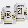 men bruins james van riemsdyk 2023 24 primegreen 100th anniversary authentic player white jersey