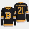 men bruins james van riemsdyk authentic pro alternate primegreen black jersey