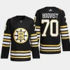 men bruins jesper boqvist 2023 24 primegreen 100th anniversary authentic player black jersey