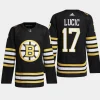 men bruins milan lucic 2023 24 primegreen 100th anniversary authentic player black jersey