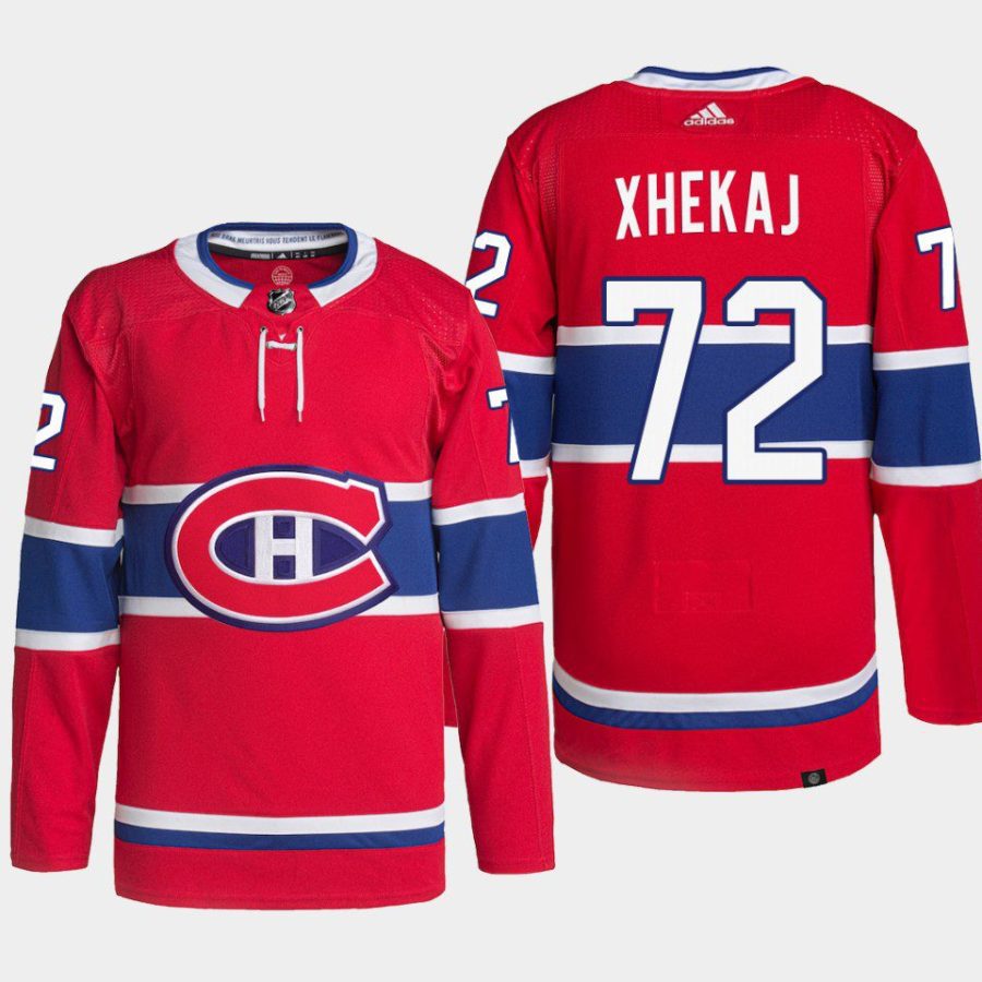 men canadiens arber xhekaj home authentic red jersey