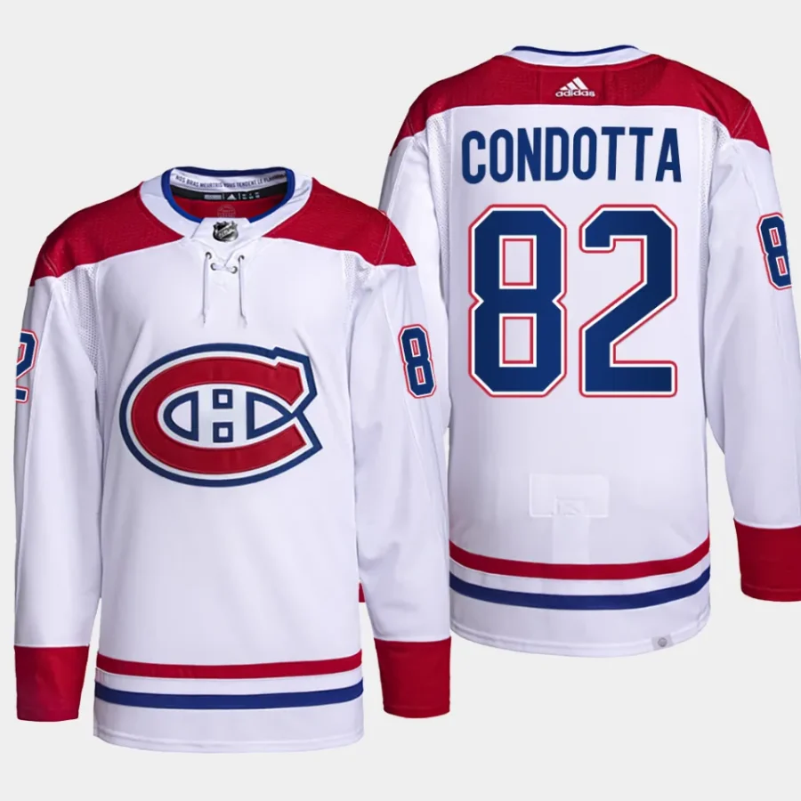 men canadiens lucas condotta primegreen away authentic pro white jersey