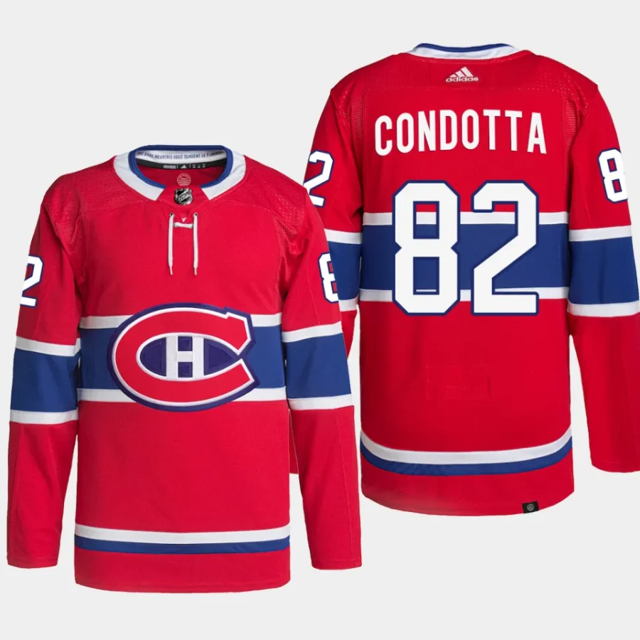 men canadiens lucas condotta primegreen home authentic pro red jersey