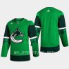 men canucks 2023 st. patricks day primegreen authentic jersey green