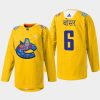 men canucks brock boeser 2022 warmup diwali night yellow jersey