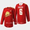 men canucks brock boeser rabbit warm up 2023 lunar new year red jersey