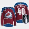 men canucks elias pettersson authentic pro 2022 stanley cup playoffs burgundy jersey