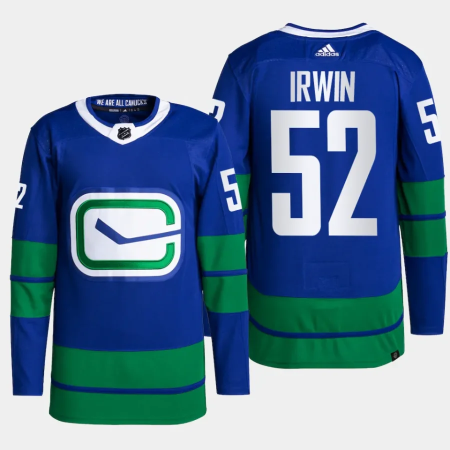 men canucks matt irwin primegreen alternate authentic pro blue jersey