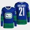 men canucks nils hoglander 2022 primegreen authentic pro alternate blue jersey