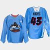 men canucks quinn hughes 2022 warm up community heroes blue jersey