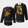 men canucks quinn hughes 2023 warm up first nations celebration black jersey