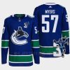 men canucks tyler myers home kevin bieska patch blue jersey