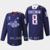 men capitals alexander ovechkin 2023 warmup cherry blossom navy jersey