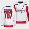 men capitals alexander ovechkin commemorative 787th goal milestone white jersey