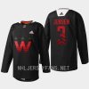 men capitals nick jensen warmup 2023 celebrating black history black jersey