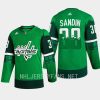 men capitals rasmus sandin primegreen authentic 2023 st. patricks day green jersey