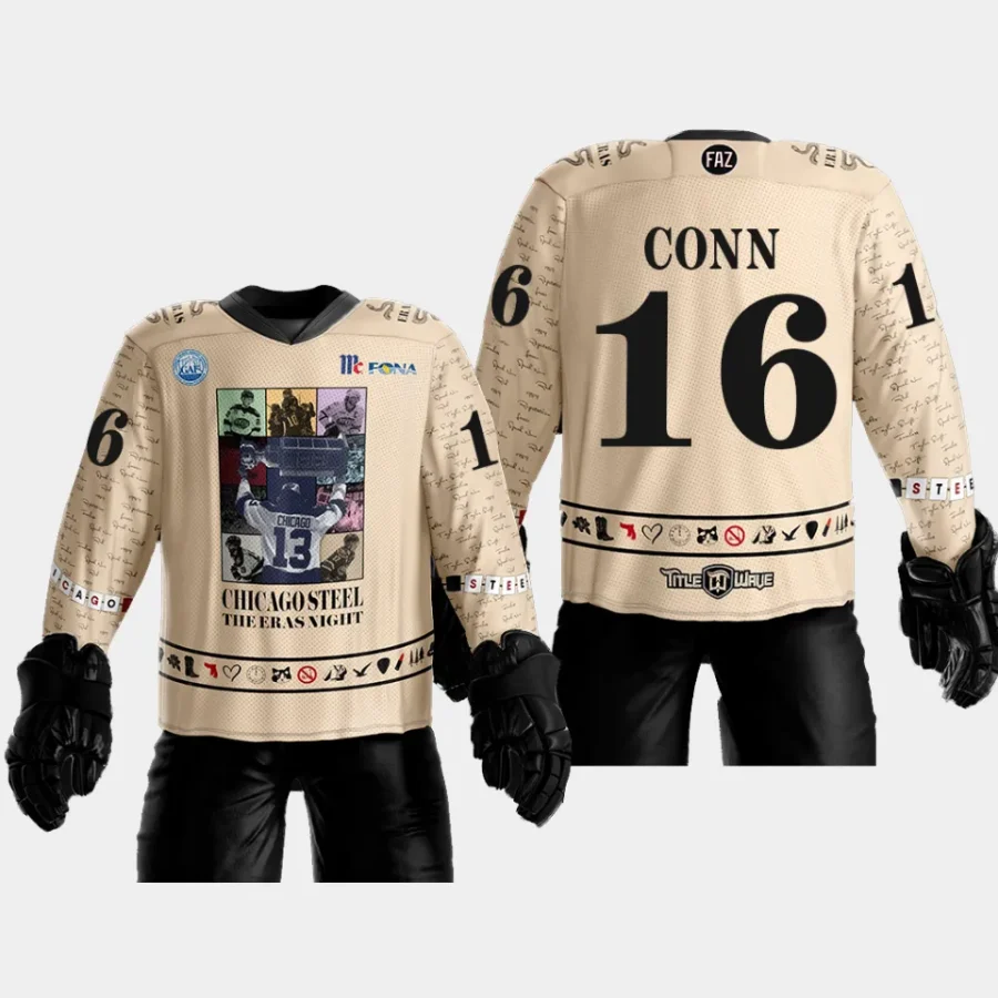 men chicago steel reid conn ushl special taylor swift eras night cream jersey