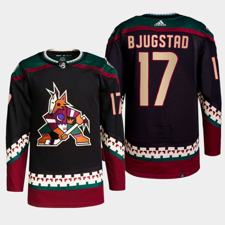 men coyotes nick bjugstad 2022 home primegreen authentic black jersey