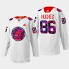 men devils jack hughes 2022 warm up gender equality night white jersey