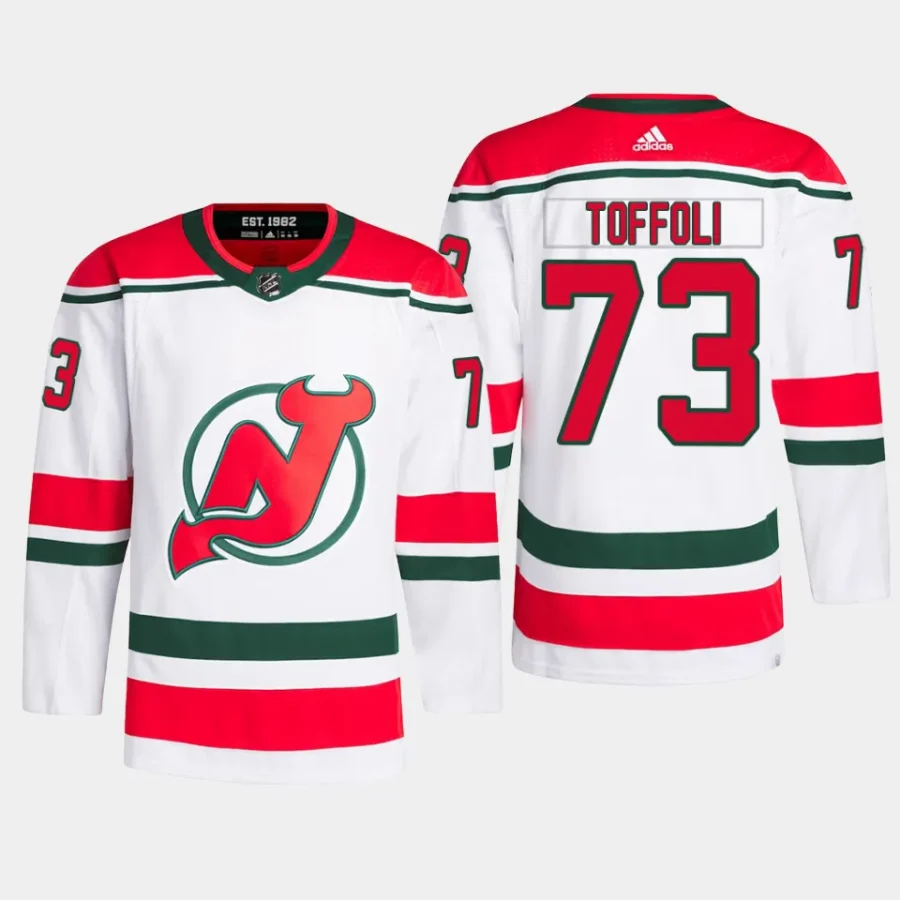 men devils tyler toffoli primegreen heritage authentic pro white jersey