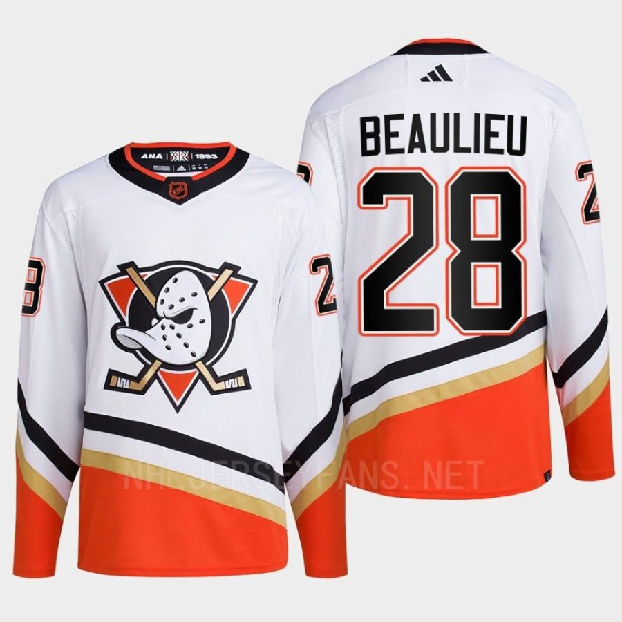 men ducks nathan beaulieu 2022 authentic primegreen reverse retro 2.0 white jersey